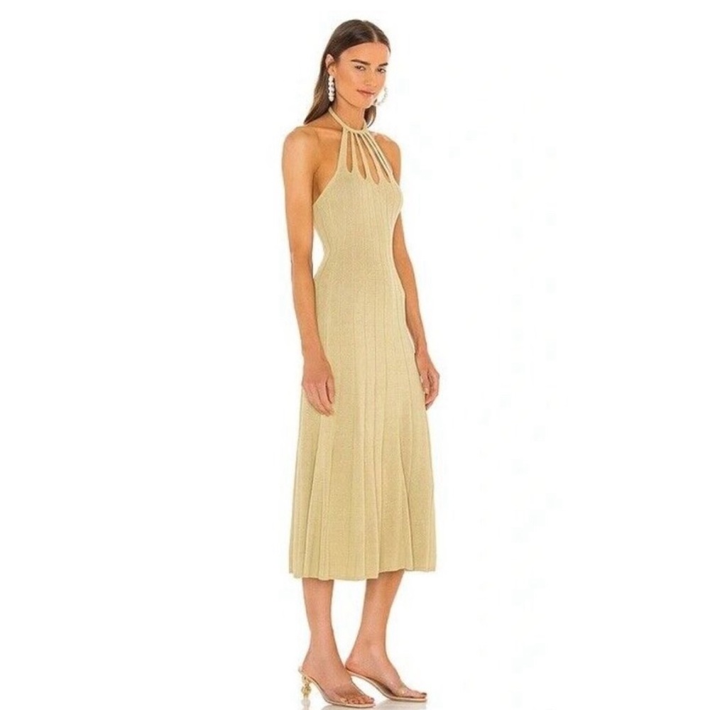Cult Gaia Dawn Dress Khaki NWT - Picture 3 of 5